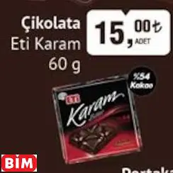 ETİ KARAM ÇİKOLATA ETİ KARAM ÇİKOLATA
